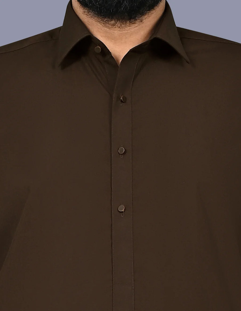 Chocolate Plain Smart Fit Kameez Shalwar