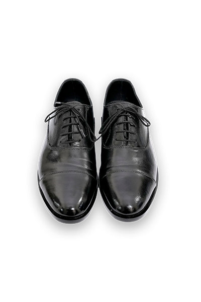 Arthur - Black Oxford Leather Sole