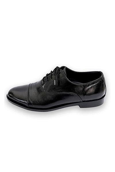 Arthur - Black Oxford Leather Sole