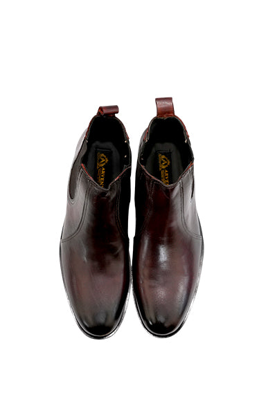 Chester - Men's Dark Brown Calf Leather Chelsea Boot
