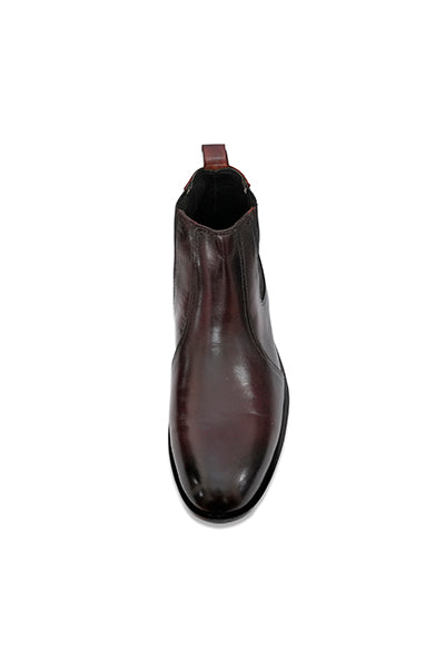 Chester - Men's Dark Brown Calf Leather Chelsea Boot