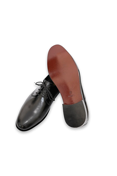 Shelby - Black Derby Rubber Sole