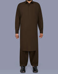 Chocolate Plain Smart Fit Kameez Shalwar