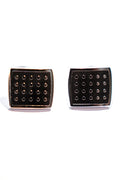 Beaded Black Cufflinks for Men