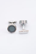 Grey Metal Cufflinks for Men