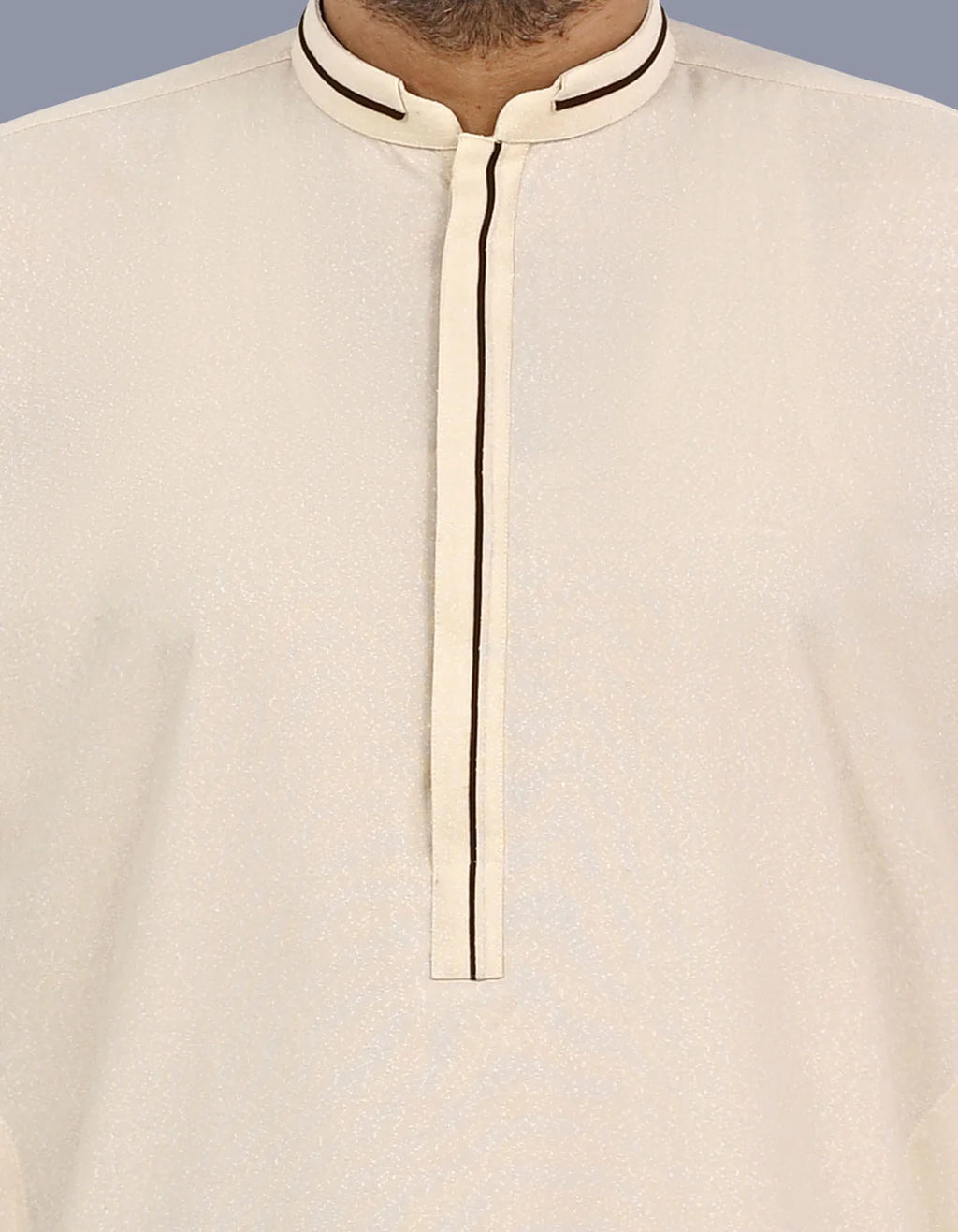 D Beige Texture Smart Fit Kameez Shalwar