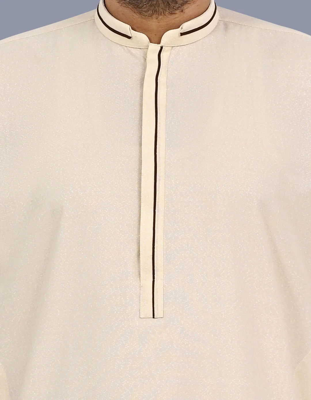 D Beige Texture Smart Fit Kameez Shalwar