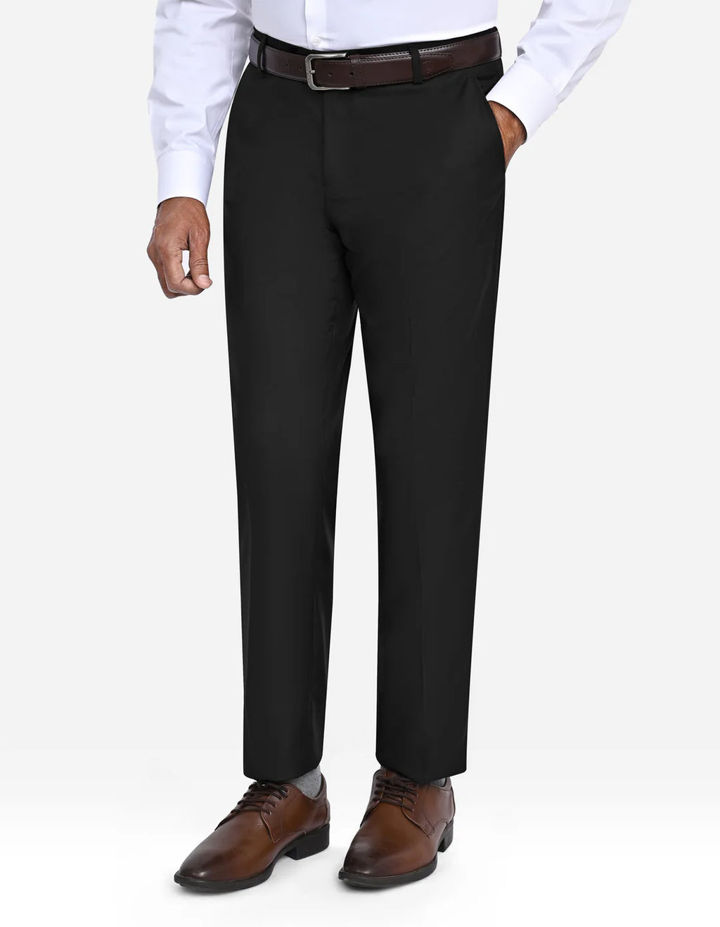 Black Plain Smart Fit Suit