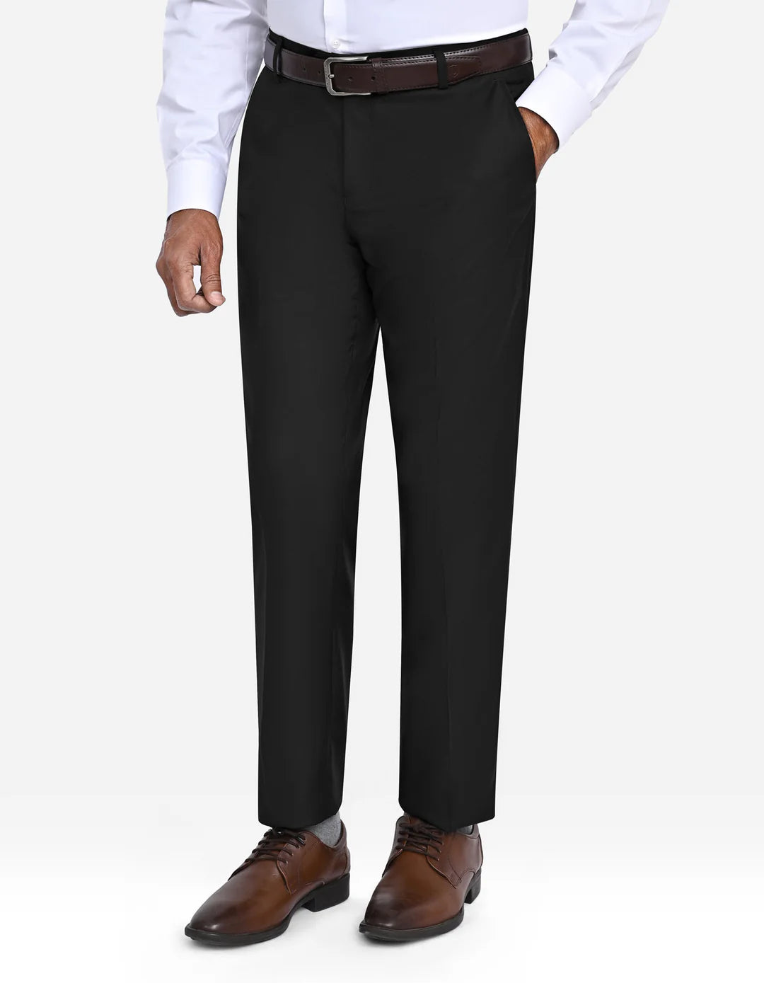 Black Plain Smart Fit Suit