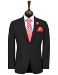Black Plain Smart Fit Suit
