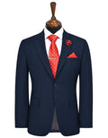 Navy Plain Smart Fit Suit