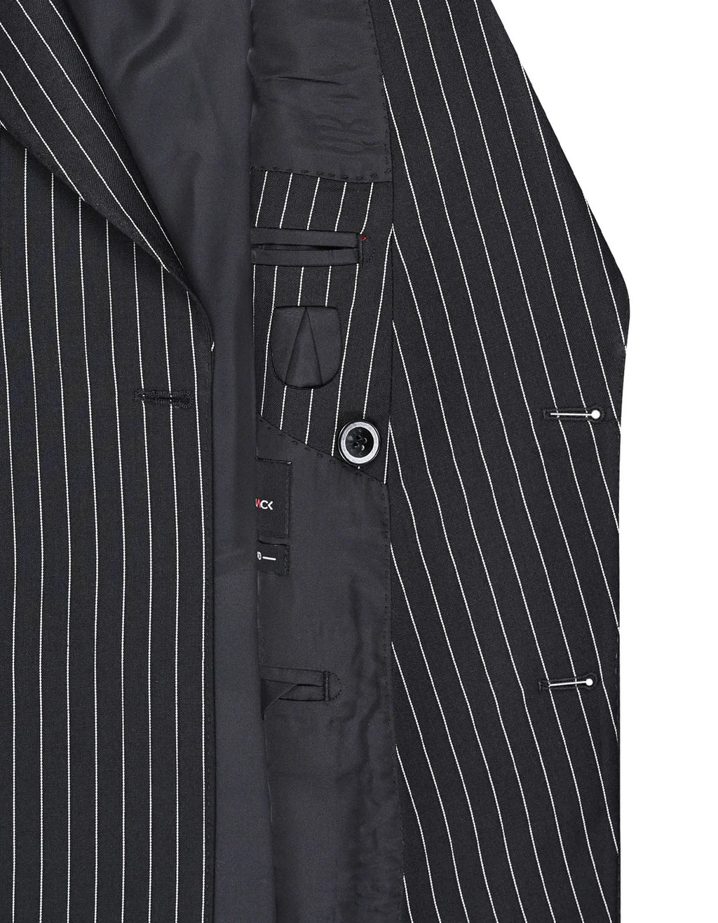 Black Stripe Classic Double Breasted Suit