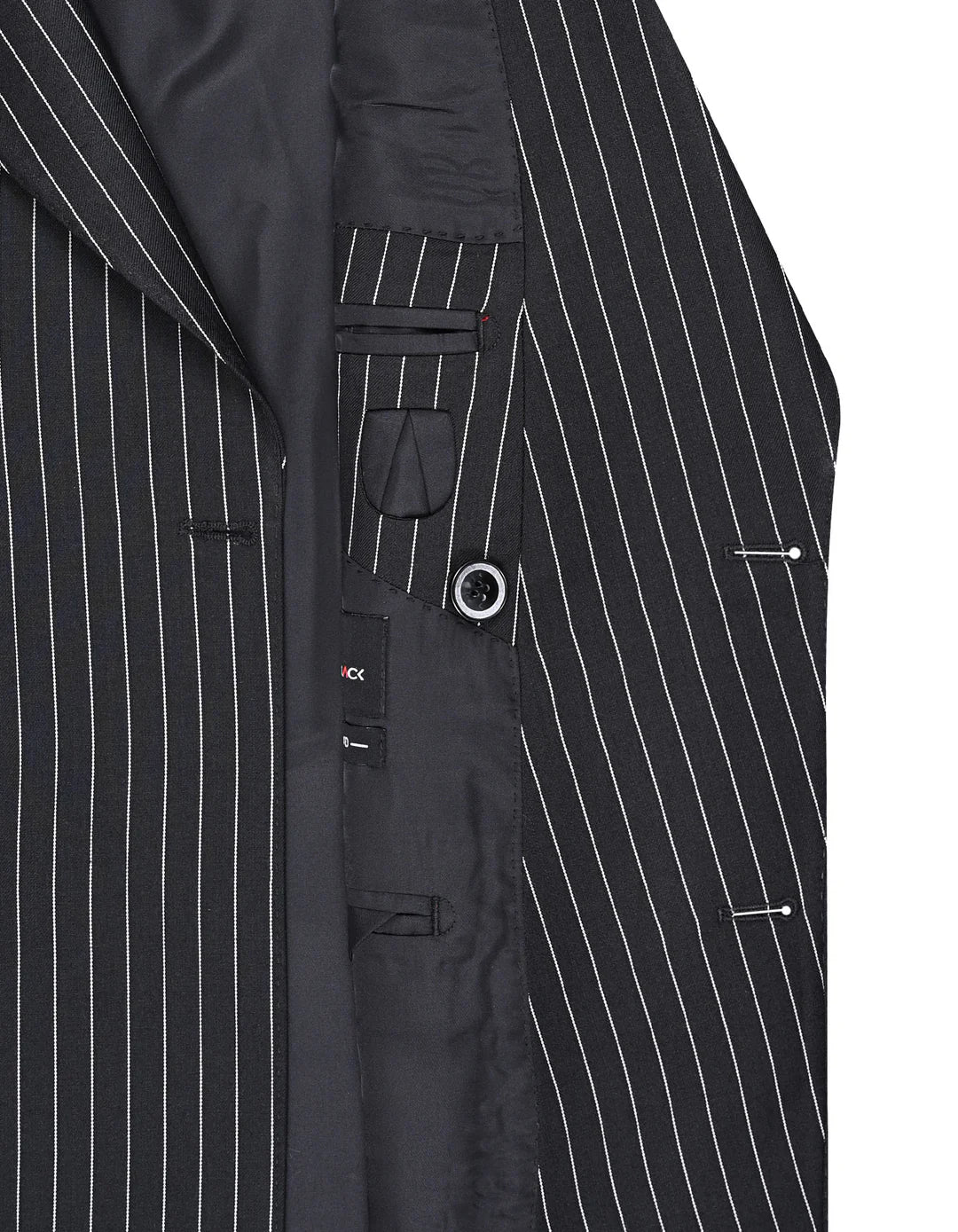 Black Stripe Classic Double Breasted Suit