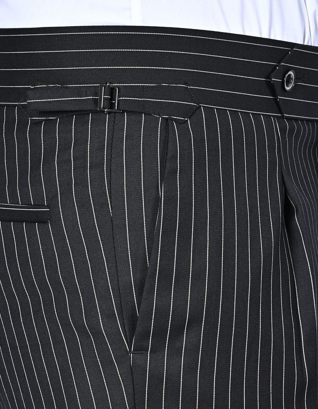 Black Stripe Classic Double Breasted Suit