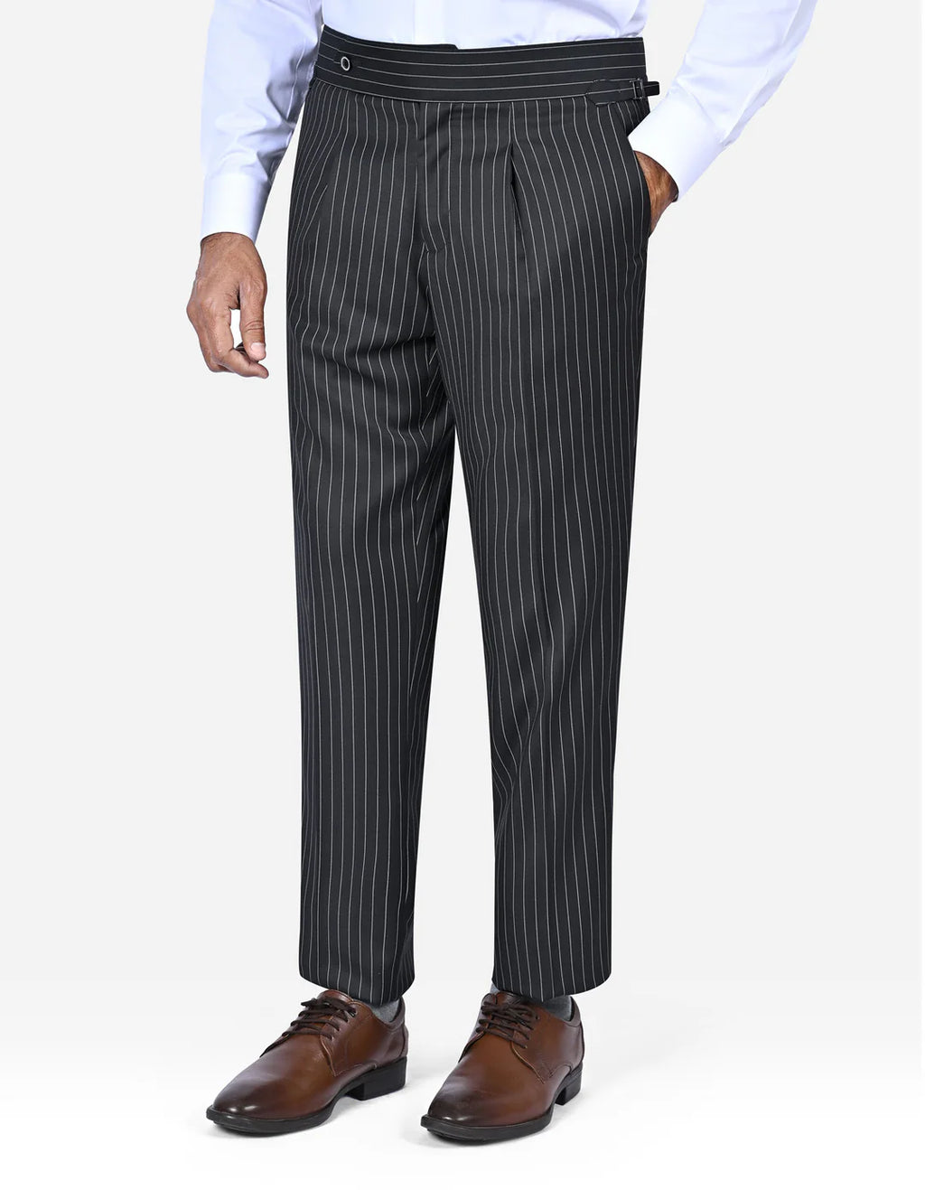 Black Stripe Classic Double Breasted Suit