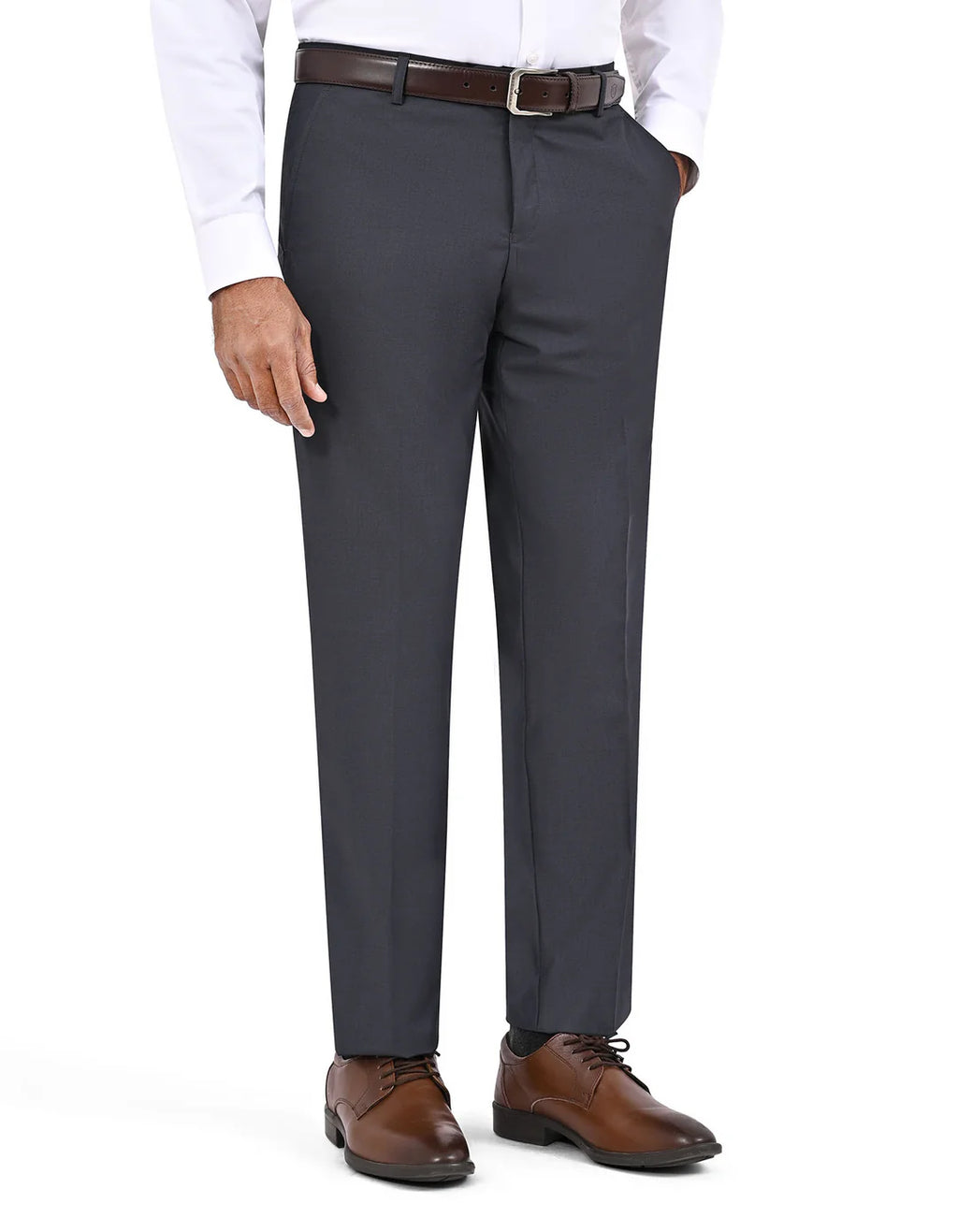 Charcoal Plain Smart Fit Suit
