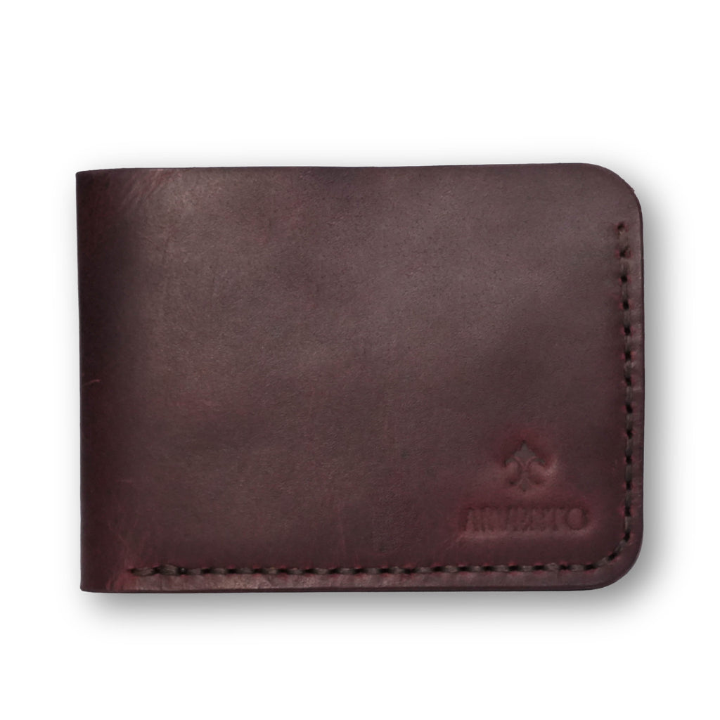 Vintage – Handmade Burgundy Men's Leather Wallet