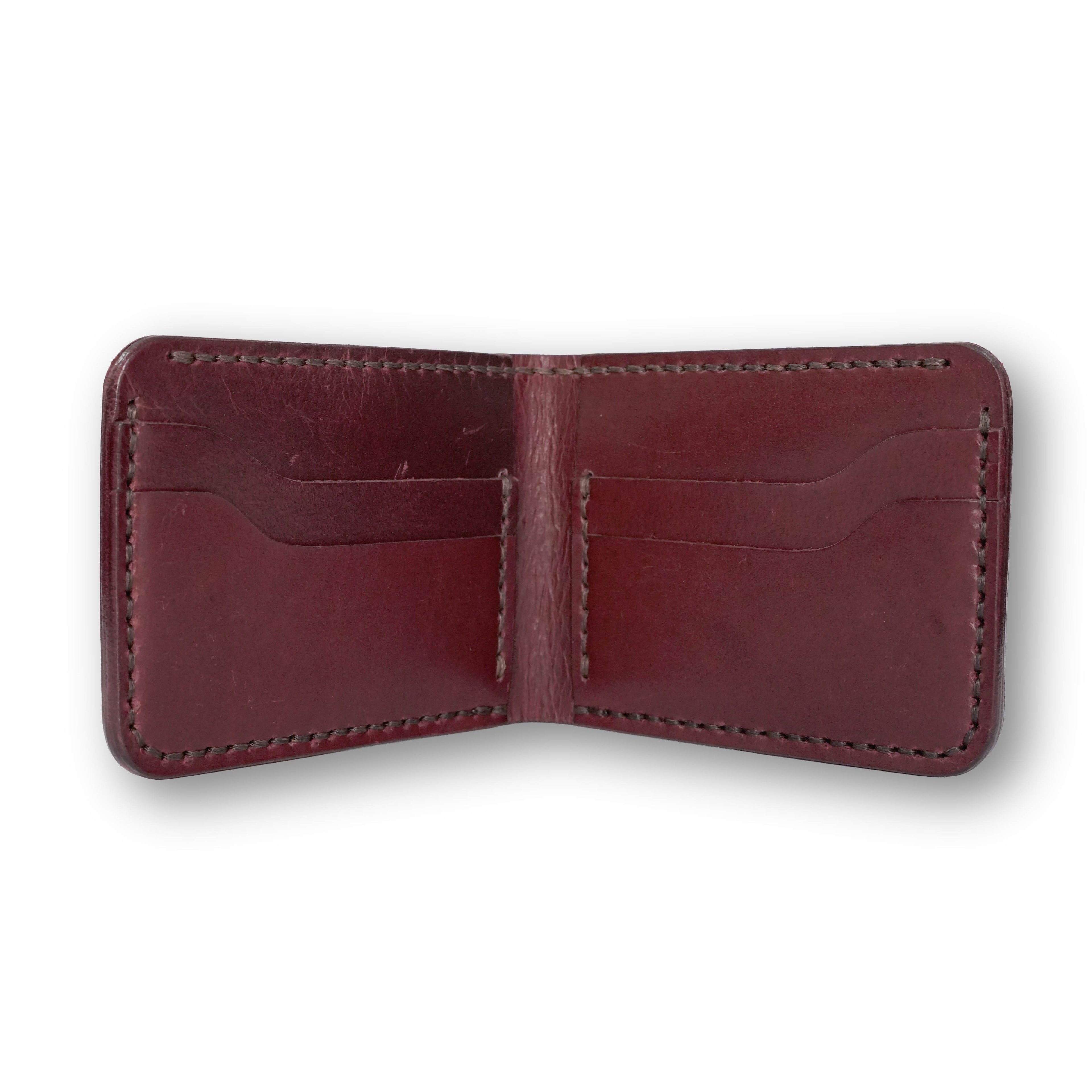 Vintage – Handmade Burgundy Men's Leather Wallet