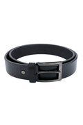 Black Texture Formal Leather Belt
