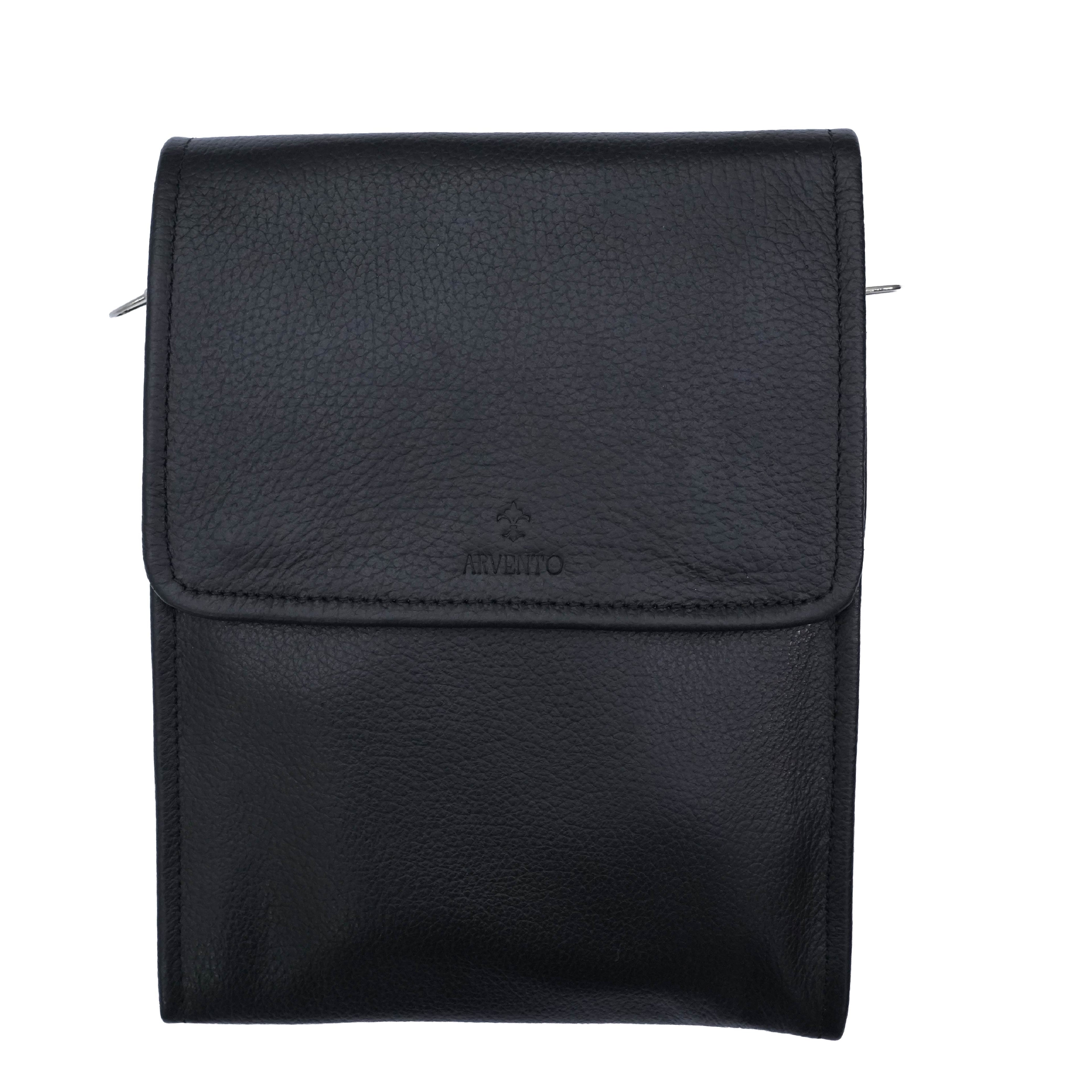 Warrior – Genuine Leather Black Cross Shoulder Bag