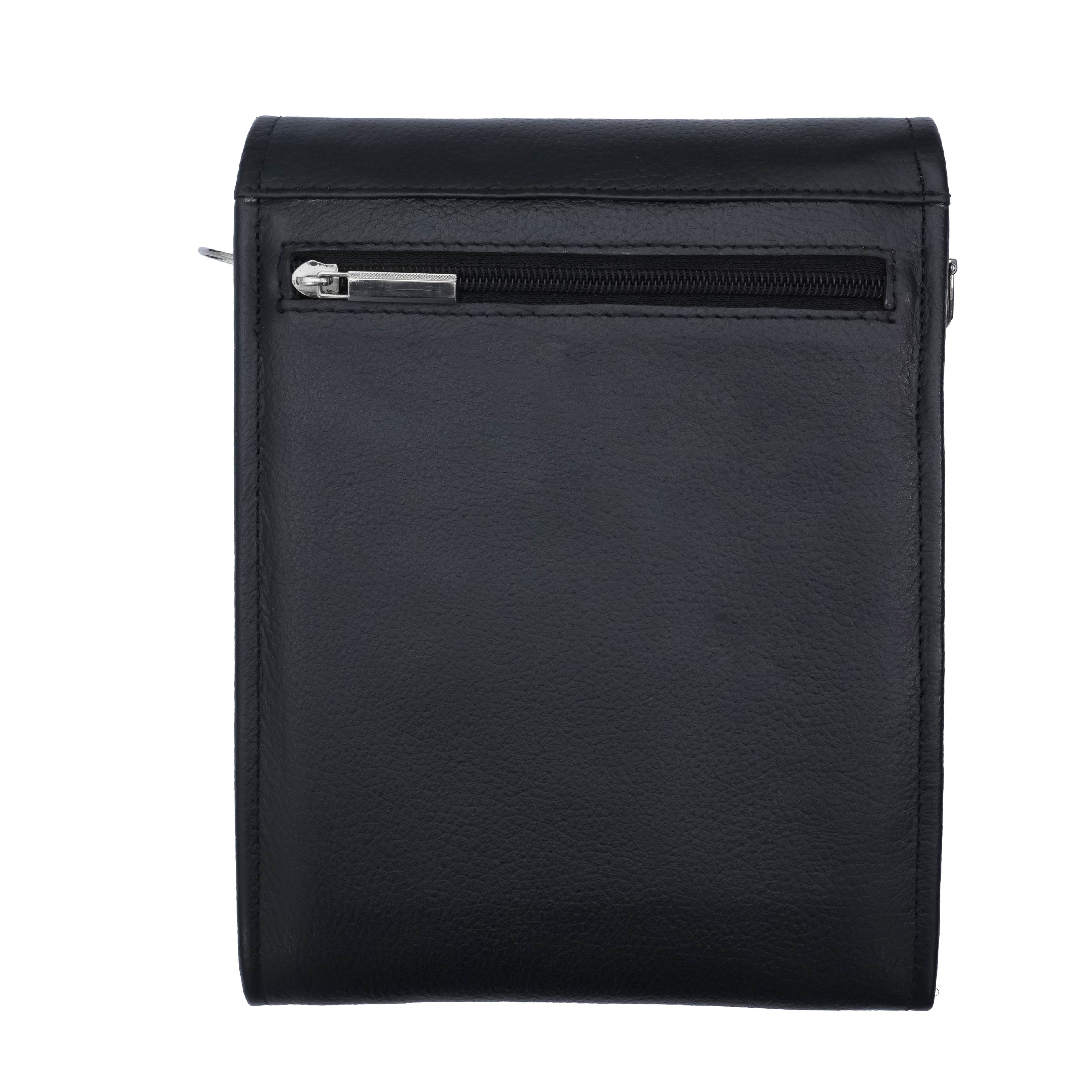 Warrior – Genuine Leather Black Cross Shoulder Bag