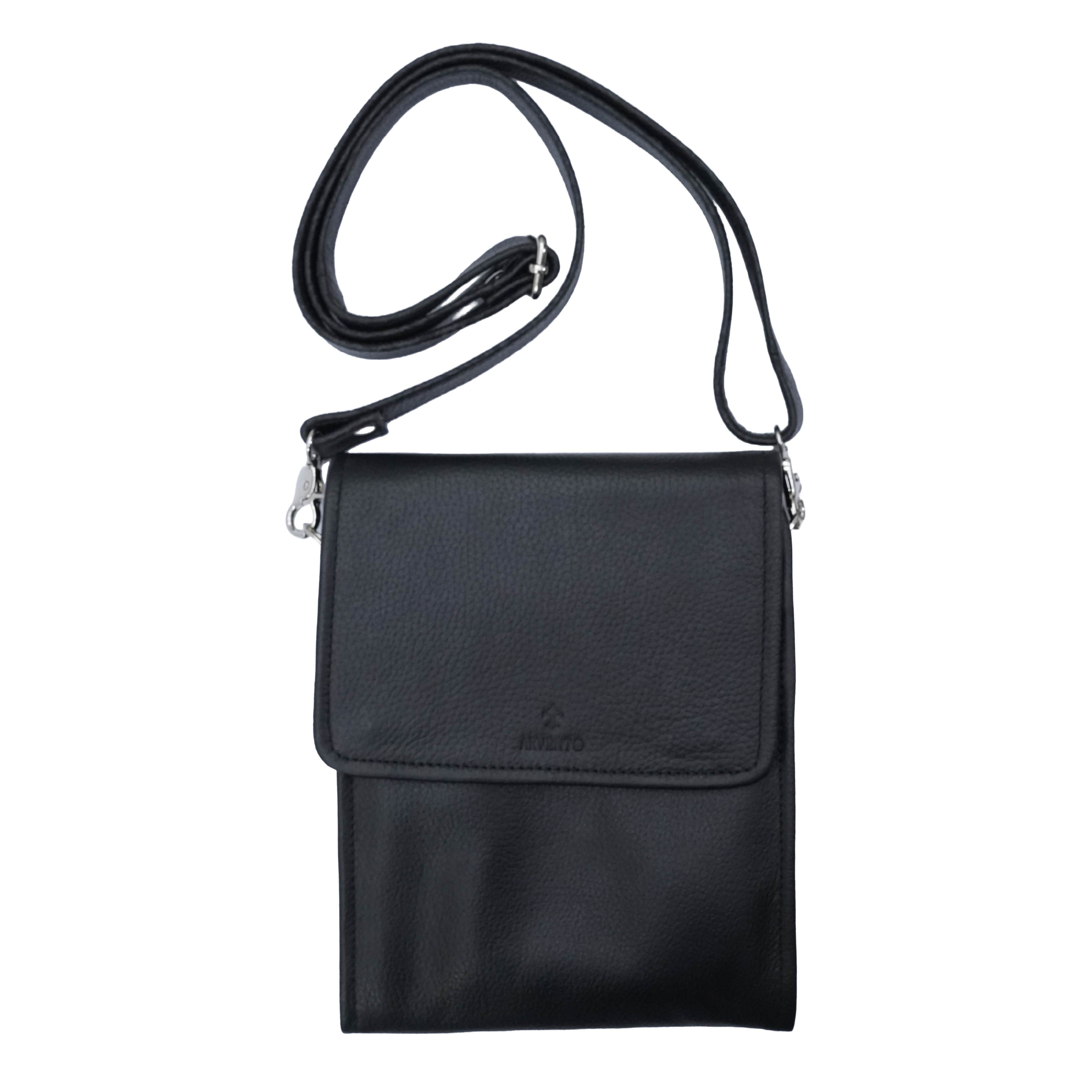 Warrior – Genuine Leather Black Cross Shoulder Bag
