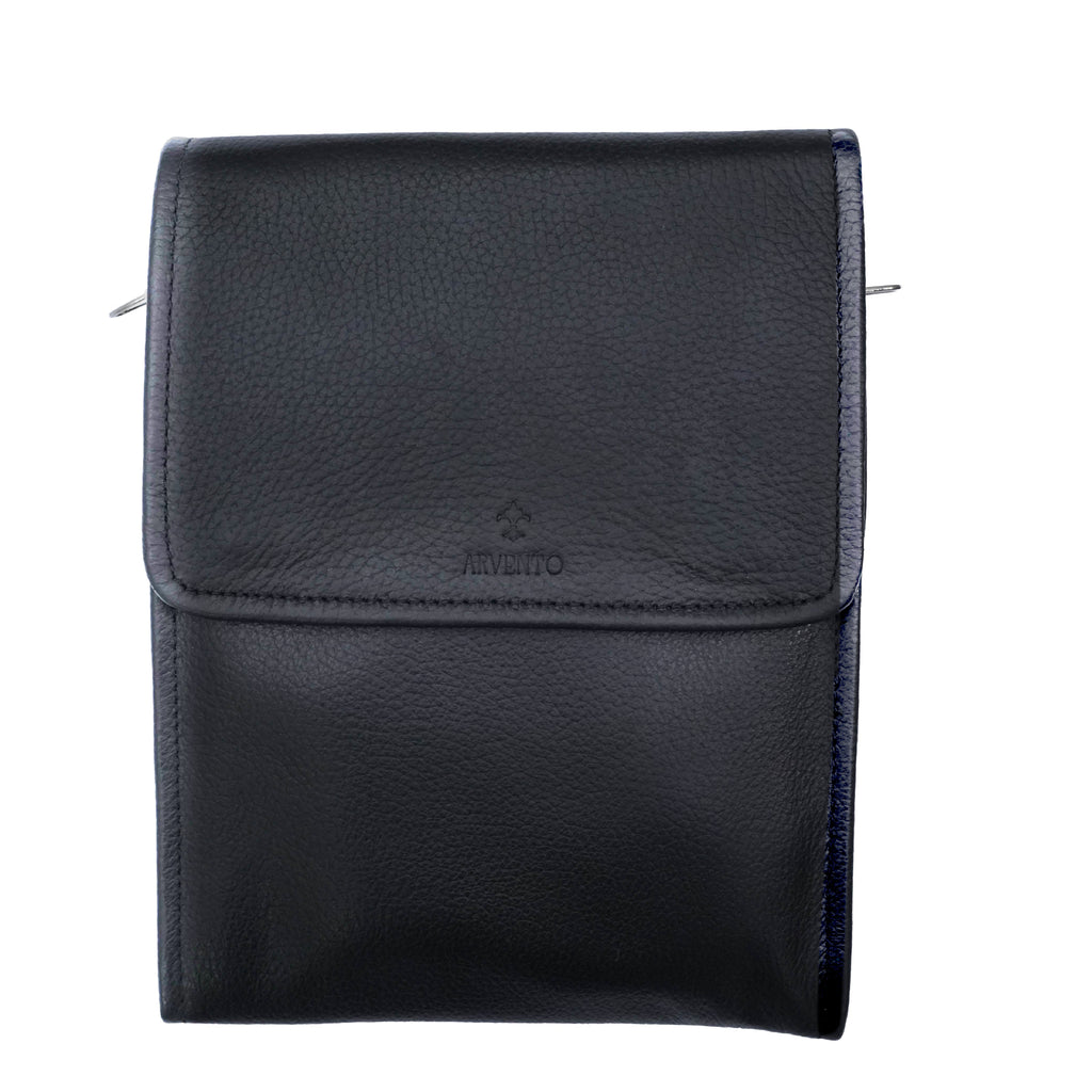 Warrior – Genuine Leather Black Cross Shoulder Bag