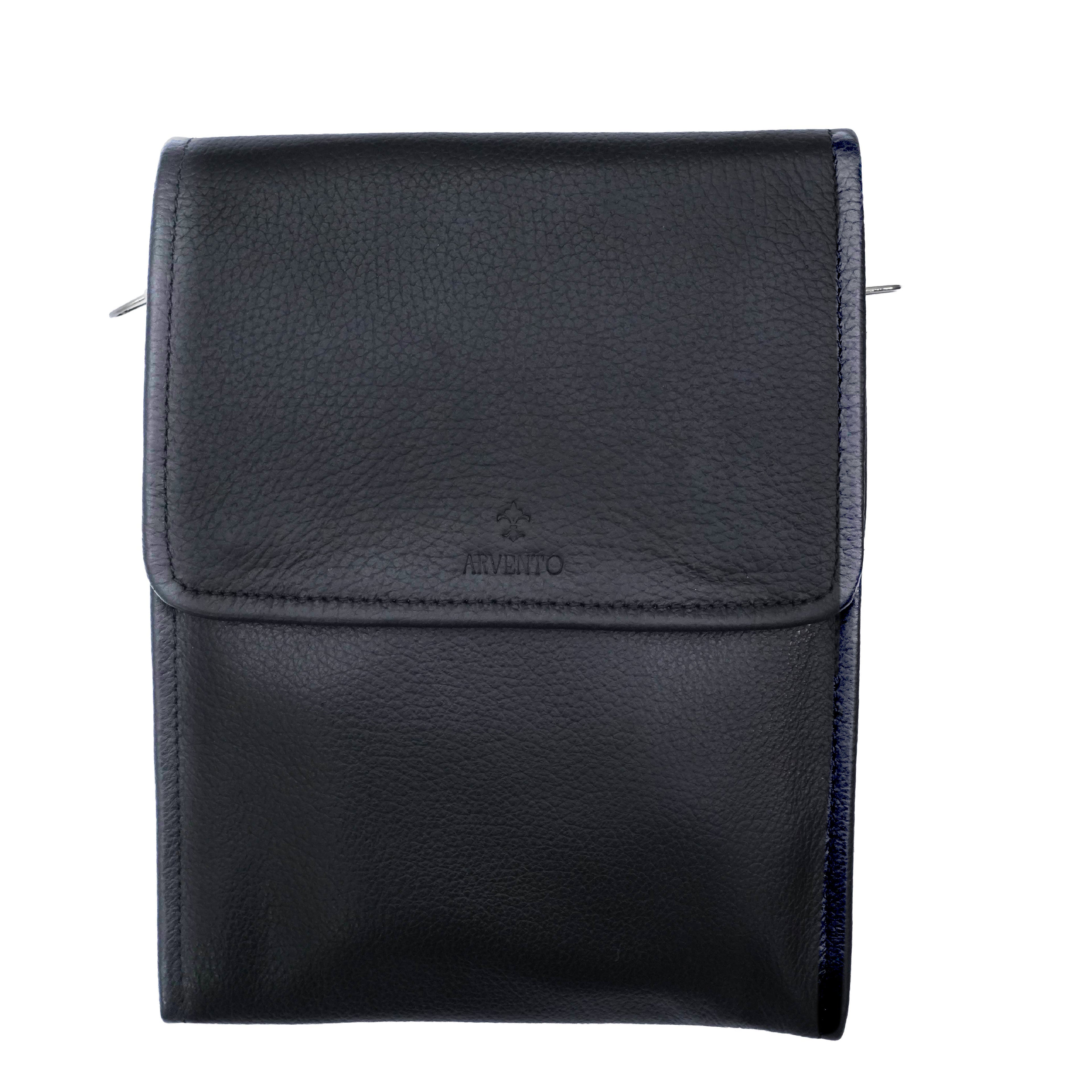 Warrior – Genuine Leather Black Cross Shoulder Bag